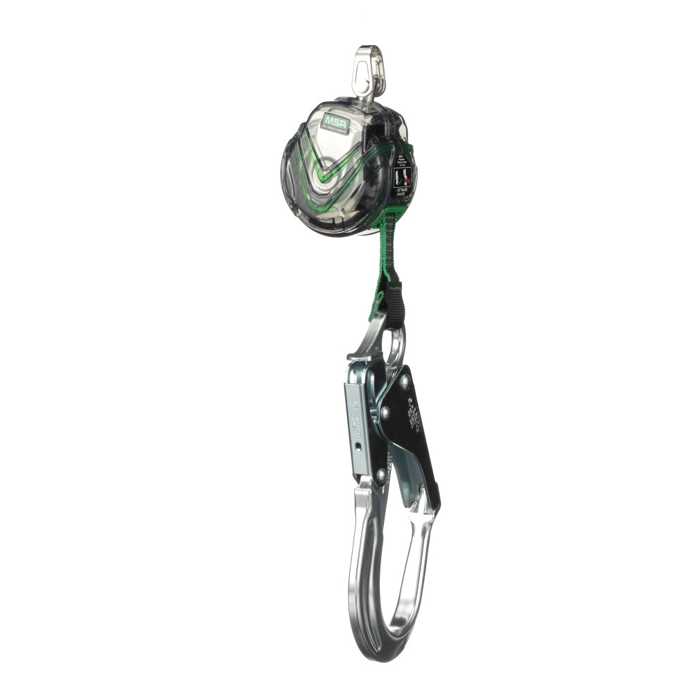 V-TEC Mini PFL, 6' (1.8m), single-leg, AL36CL snaphook, steel carabiner (top) - Lanyards